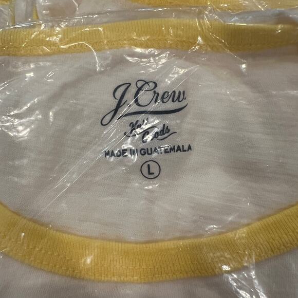 NWT J. Crew White/Ivory W/"All of the Vibes" Graphic T-Shirt - Picture 4 of 8